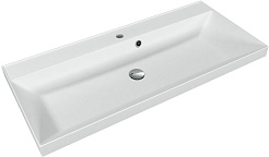 Style Line Тумба с белой раковиной Манхэттен 100 Plus эмаль графит матовая – фотография-6